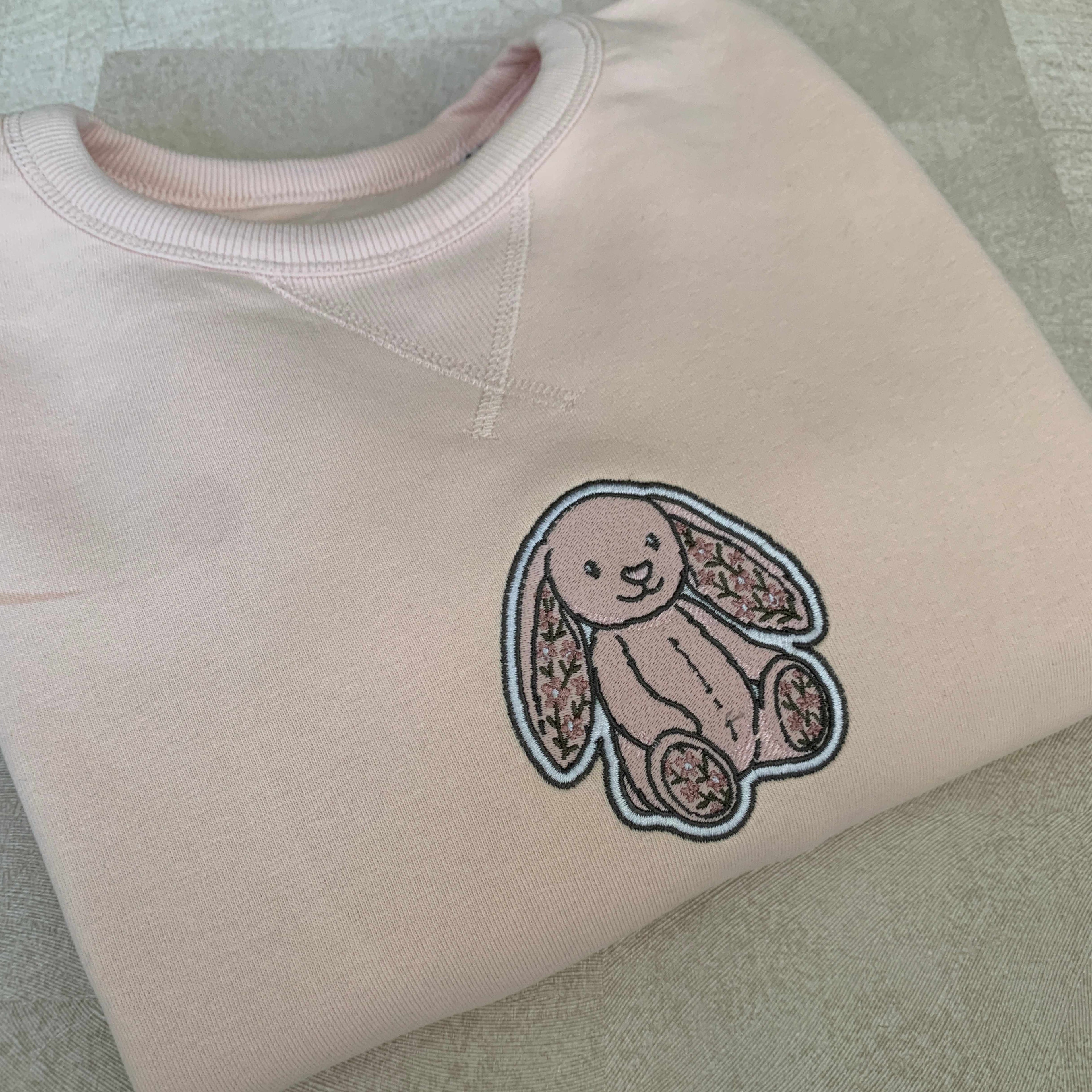 Beautiful Bunny Embroidered Sweatshirt